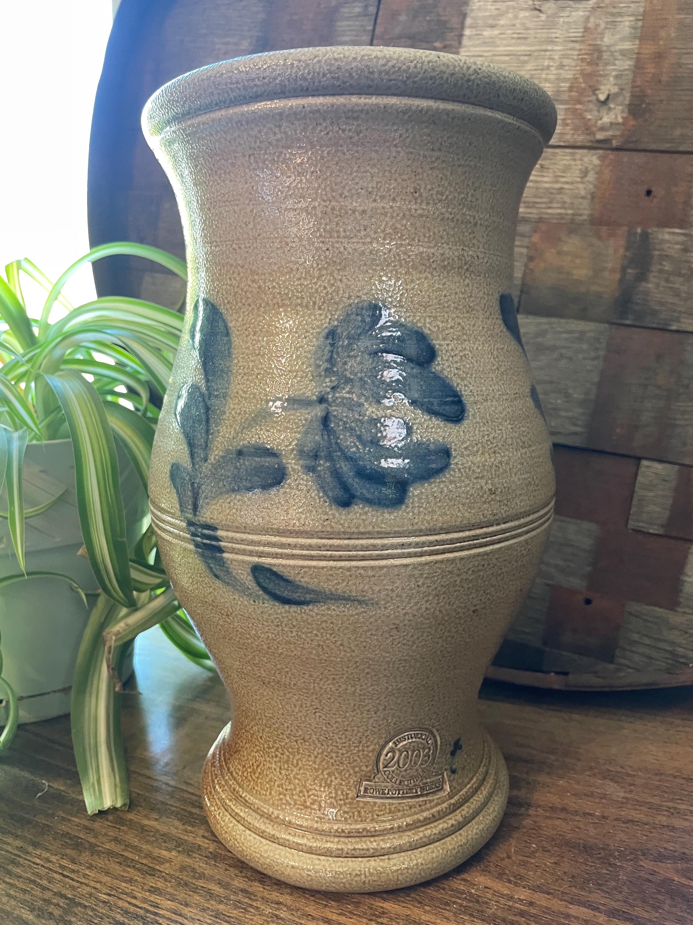 Rowe Pottery Works Historical 2003 Vase Salt Glazed Stoneware