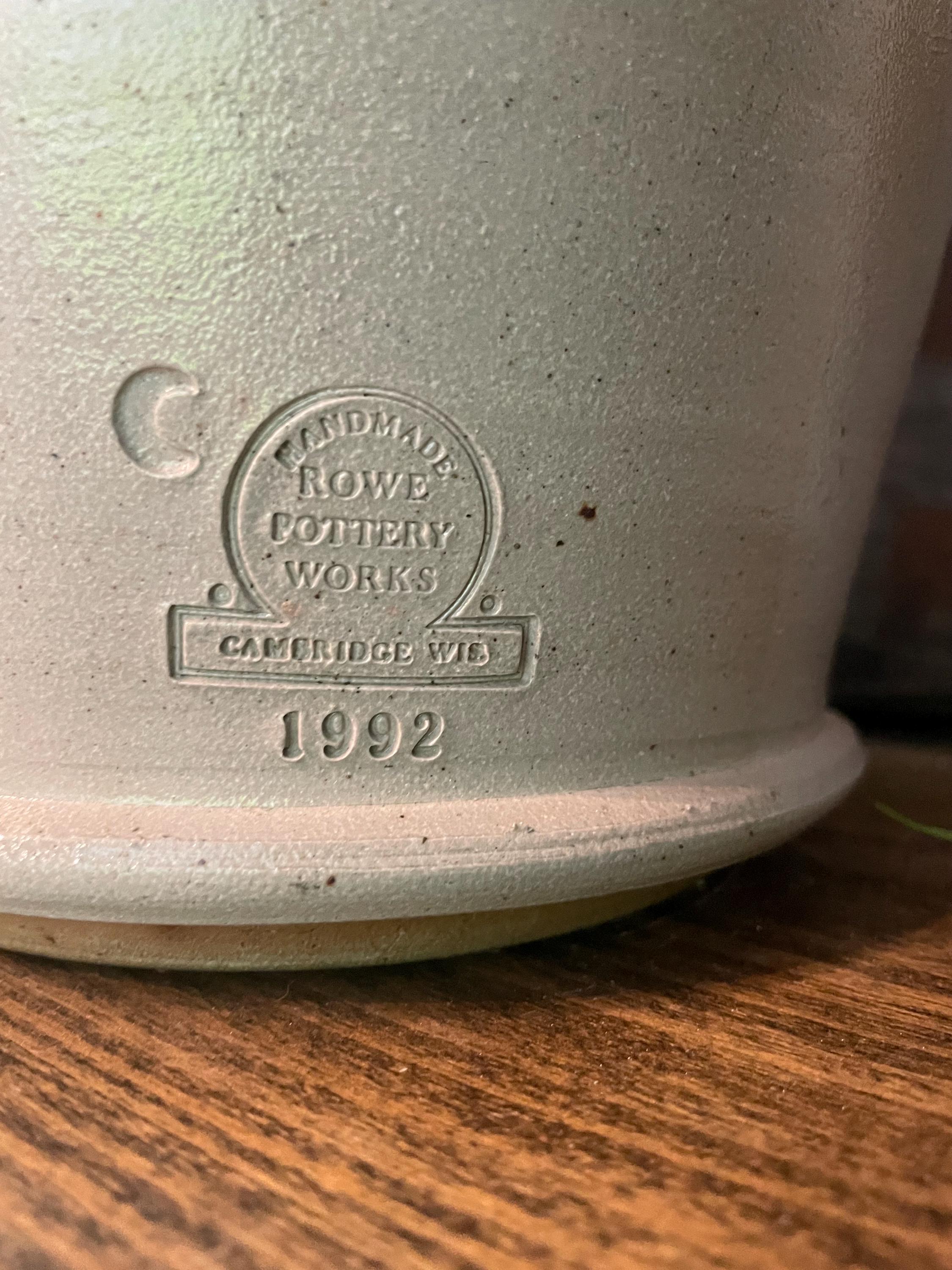 ROWE POTTERY ソルト・ガレイズド陶器製シュガーポット U.S.A.製 ROWE POTTERY ソルト・ガレイズド陶器製シュガーポット U.S.A.製