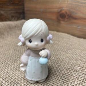 Vintage Precious Moments Figure *God Gave His Best by Enesco 1985