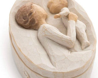 Grandmother Keepsake Box- Willow Tree- Sentiment written inside box: ”Love that transcends the years”.
