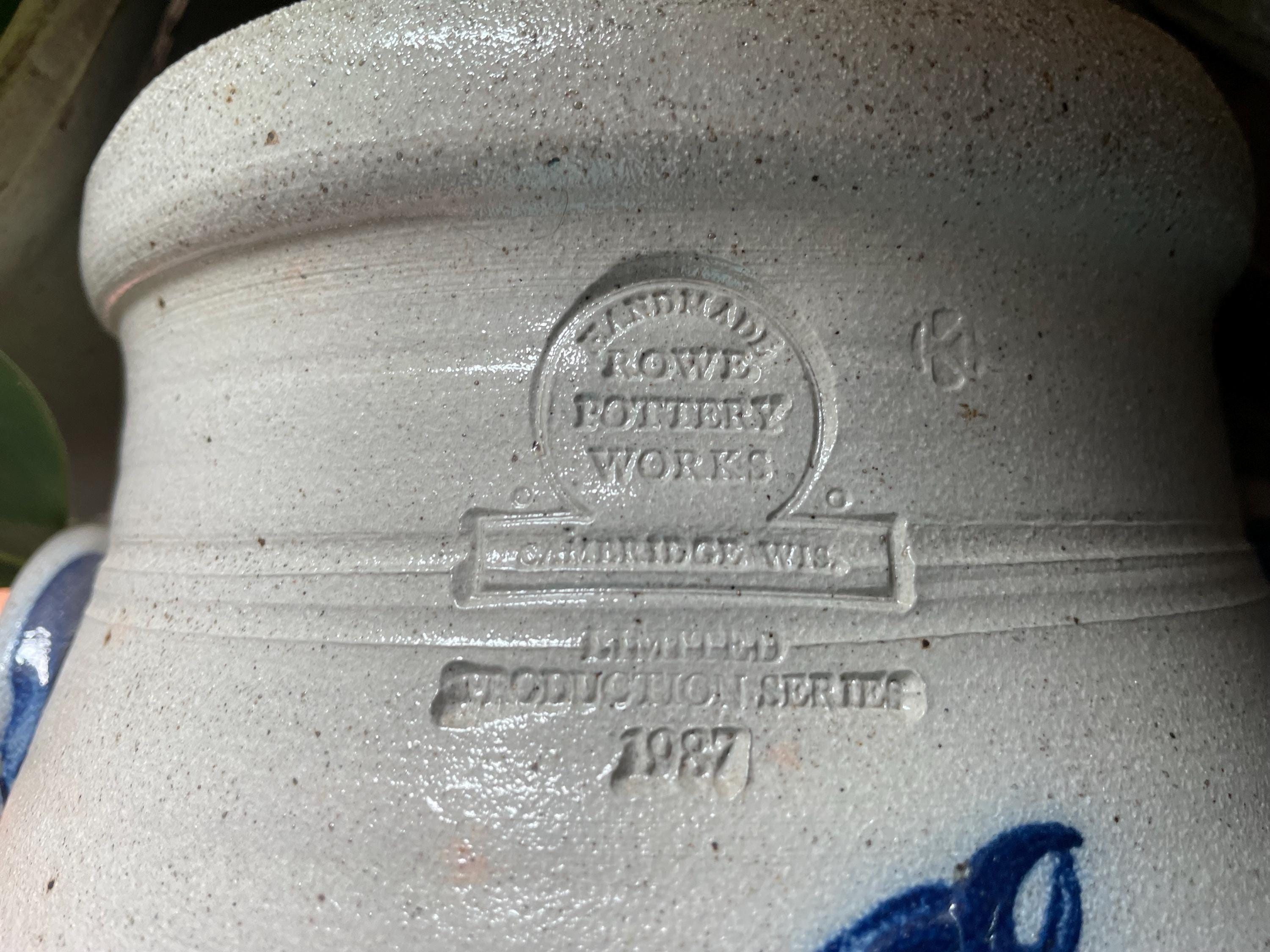 Rowe Pottery Works 1987 Limited Production Blue Bird