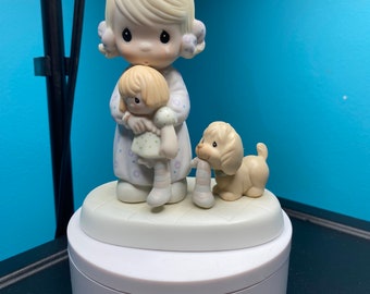 Figura Vintage Precious Moments *Algo falta cuando no estás cerca de Enesco (retirado) 1988
