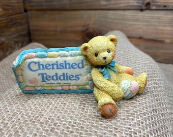 CHERISHED TEDDIES ヴィンテージ - Cherished Teddies サインボード（クマ付き）1991年-