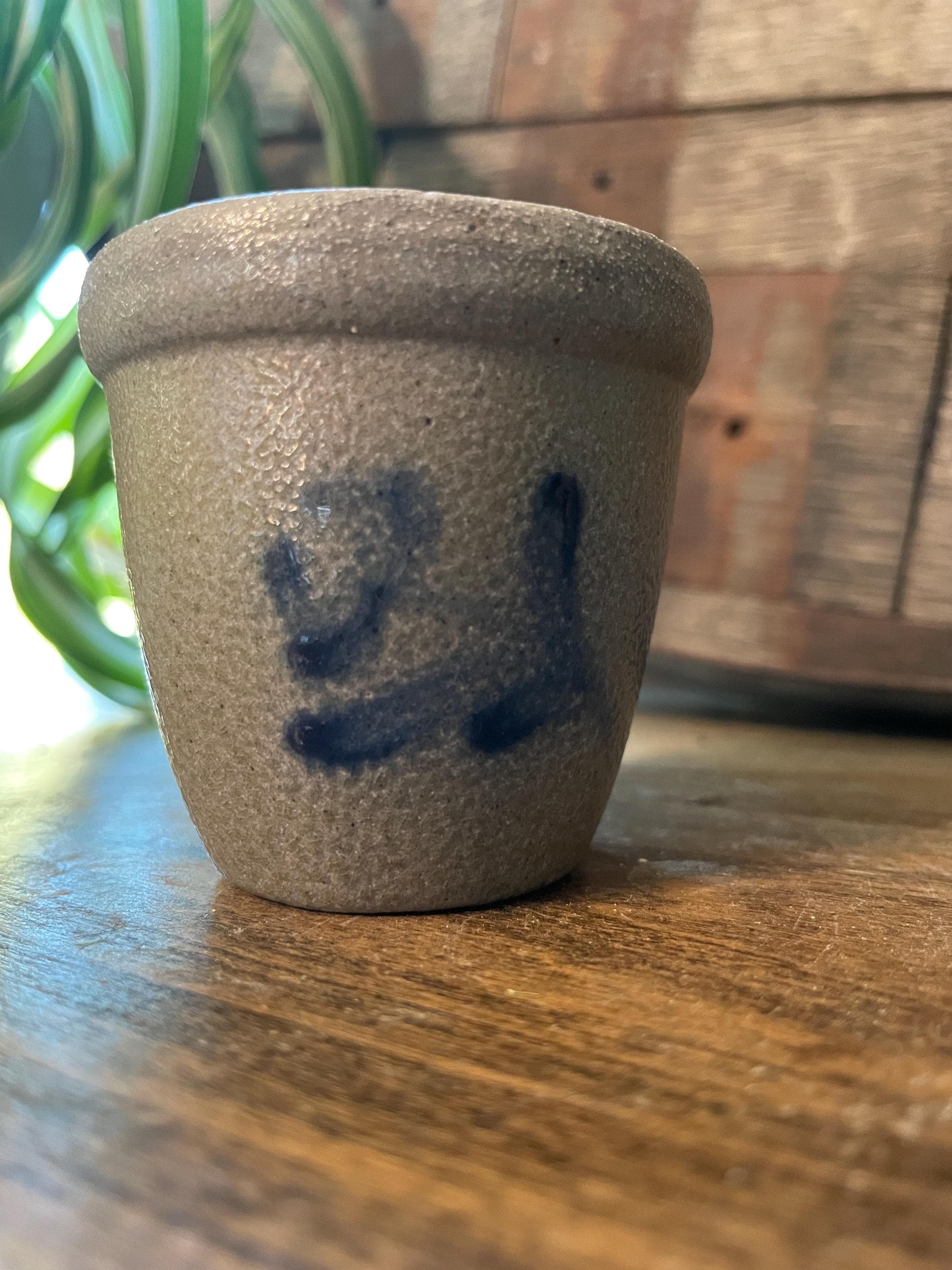 Vintage 1994 Rowe Pottery Works Miniature Crock Salt Glaze - Etsy
