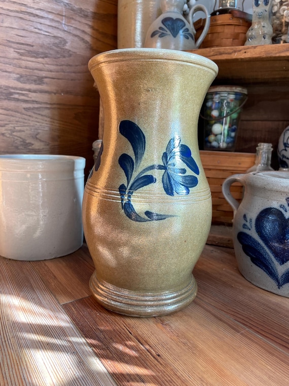 Rowe Pottery Works Historical 2003 Vase Salt Glazed Stoneware