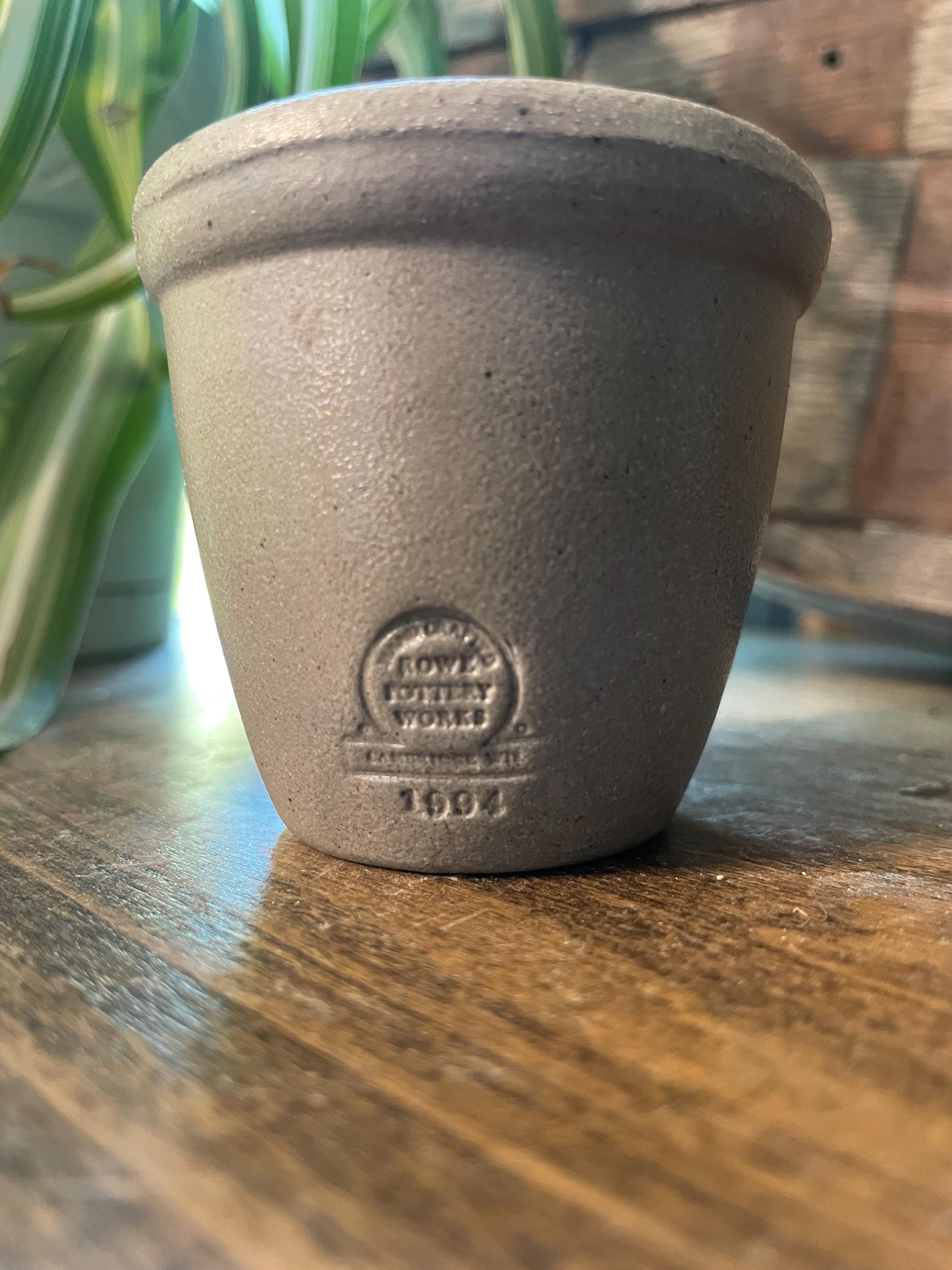 Vintage 1994 Rowe Pottery Works Miniature Crock Salt Glaze - Etsy