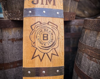 Whiskey Barrel Stave Wall Décor Jim Beam Kentucky Distillery Barrel