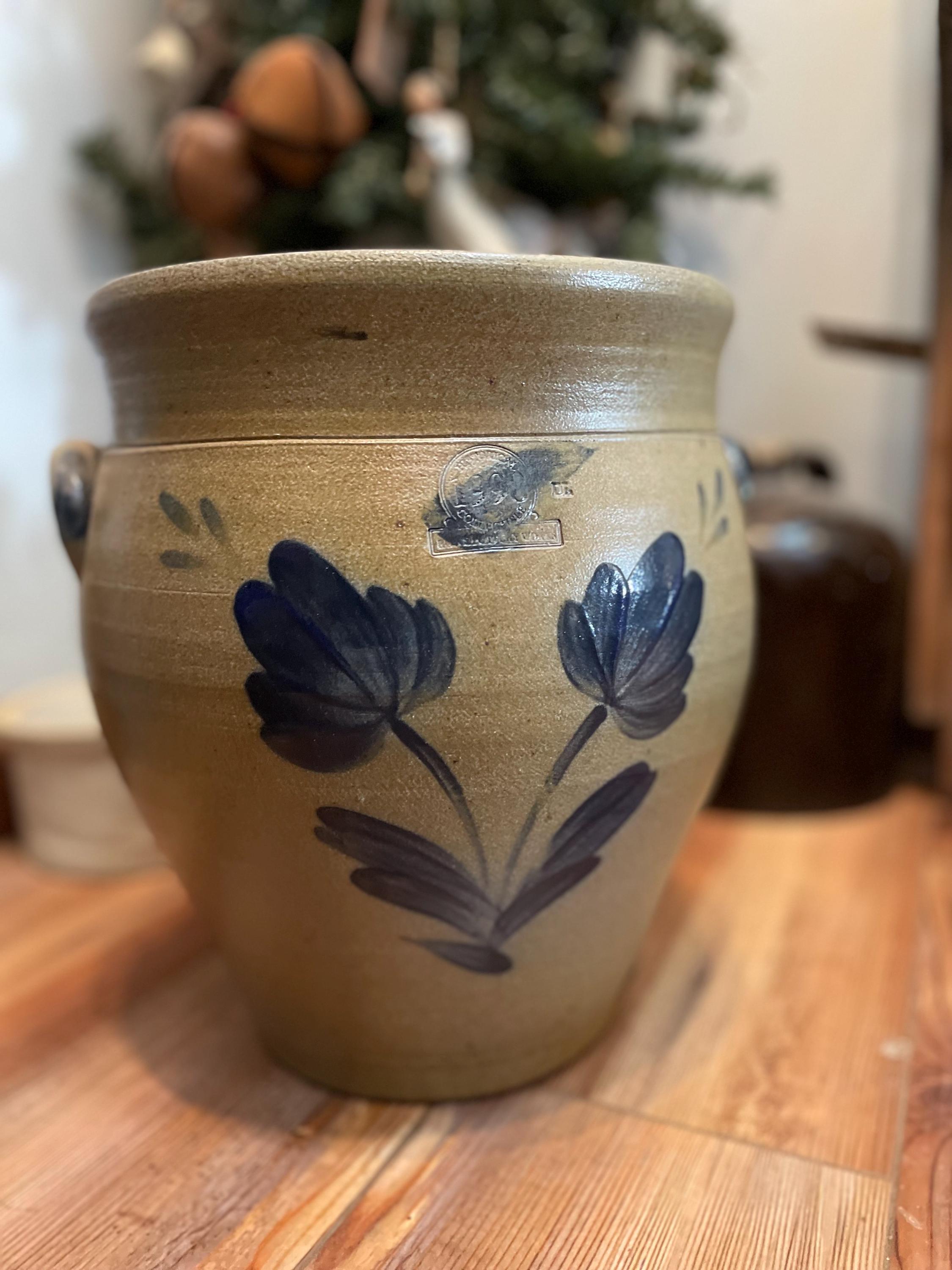 ★アメリカ2007Rowe Pottery Works陶器製キャニスター★壺 ☆アメリカ2007Rowe Pottery Works陶器製キャニスター☆壺