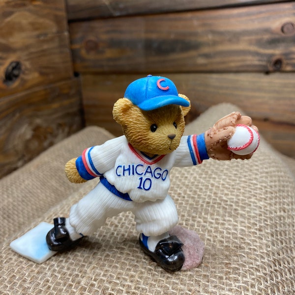 Cherished Teddies Vintage EXCLUSIVE LIMITED EDITION "Ron Santo” 2001-  “You're An All-Star In This Game Of Life ” Chicago Cubs Rare