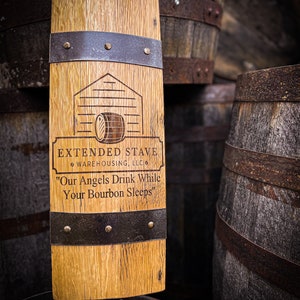 Customized Whiskey Barrel Stave Wall Decor- Send us your request--Handcrafted from Kentucky whiskey barrel.
