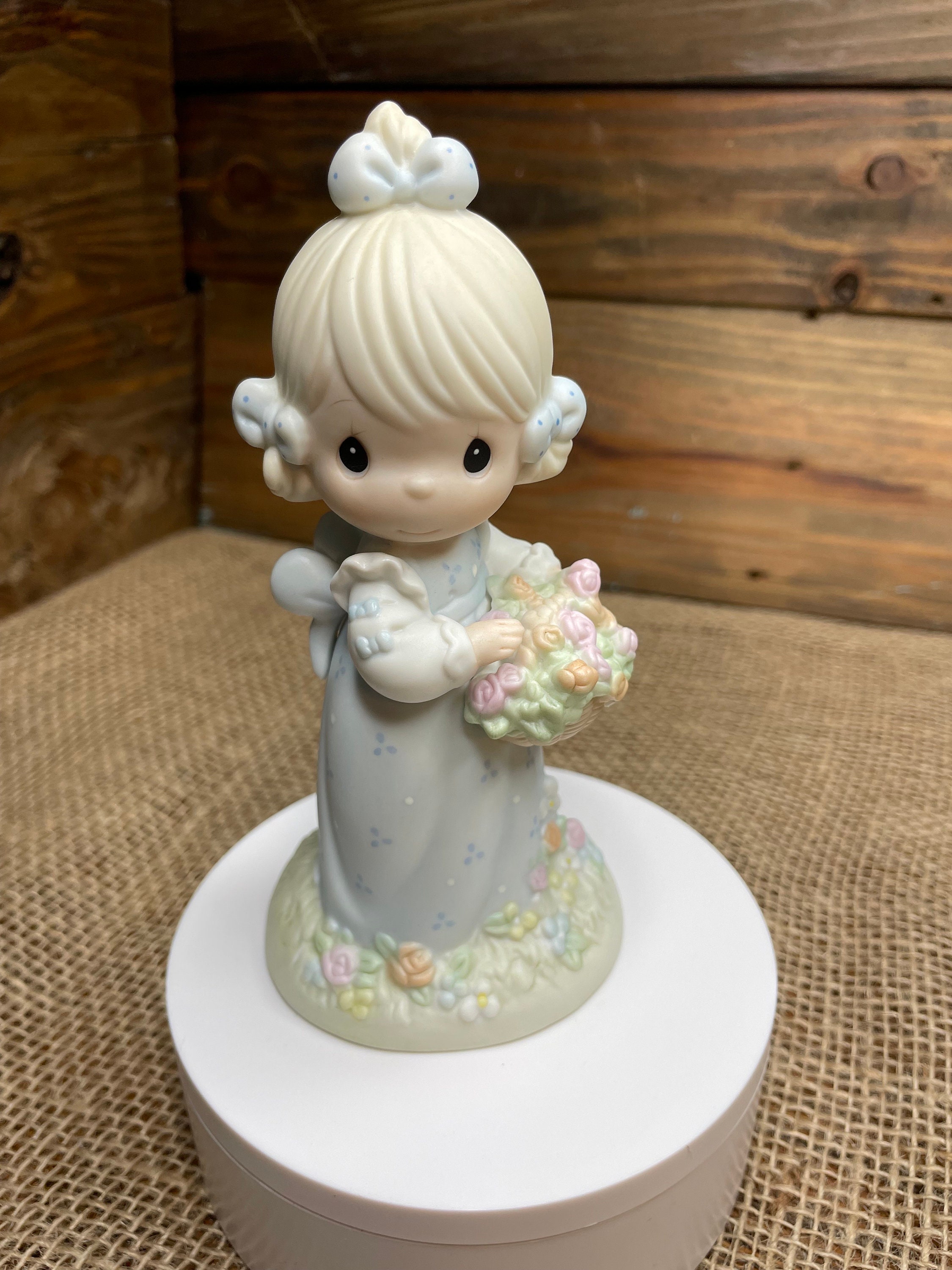 Vintage Precious Moments Figure *take Time to Smell the Flowers
