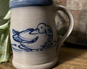 ROWE POTTERY ソルト・ガレイズド陶器製シュガーポット U.S.A.製 Vintage Rowe Salt Glazed Pottery - Etsy