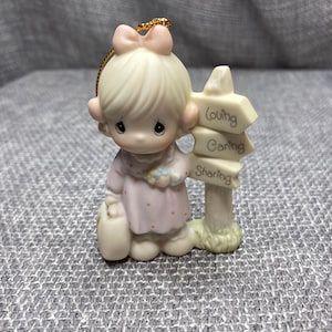 Vintage Precious Moments Ornament *Loving, Caring and Sharing Along The Way- by Enesco (Retired)