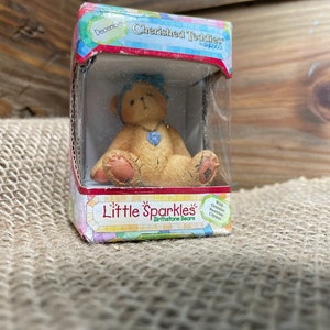Cherished Teddies &quot;Birthstone Little Sparkles&quot; Vintage 1996 Enesco  Figure