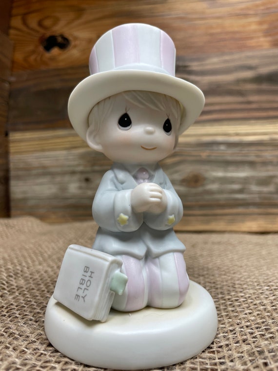 Figurine Enesco Precious Moments – God Bless America – Édition Limitée 1986 – Occasion