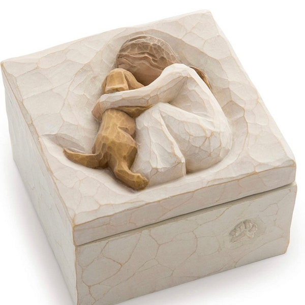 True Keepsake Box- Willow Tree- Sentiment written inside box: ”Truly a friend”