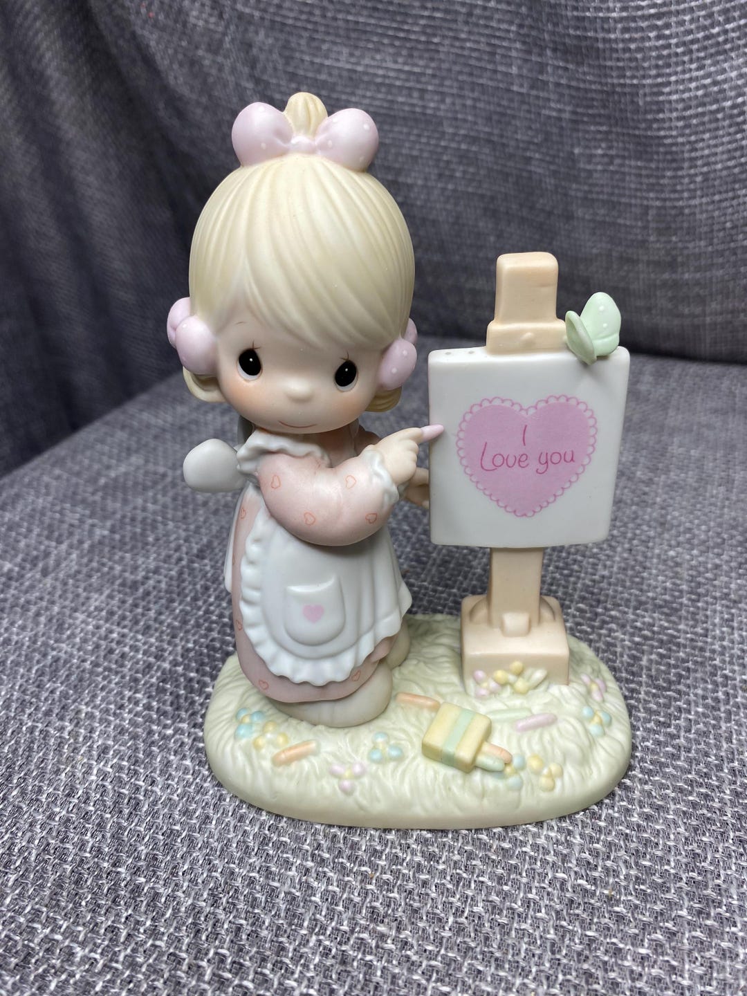 Vintage Precious Moments Figure loving You Dear Valentine girl by ...
