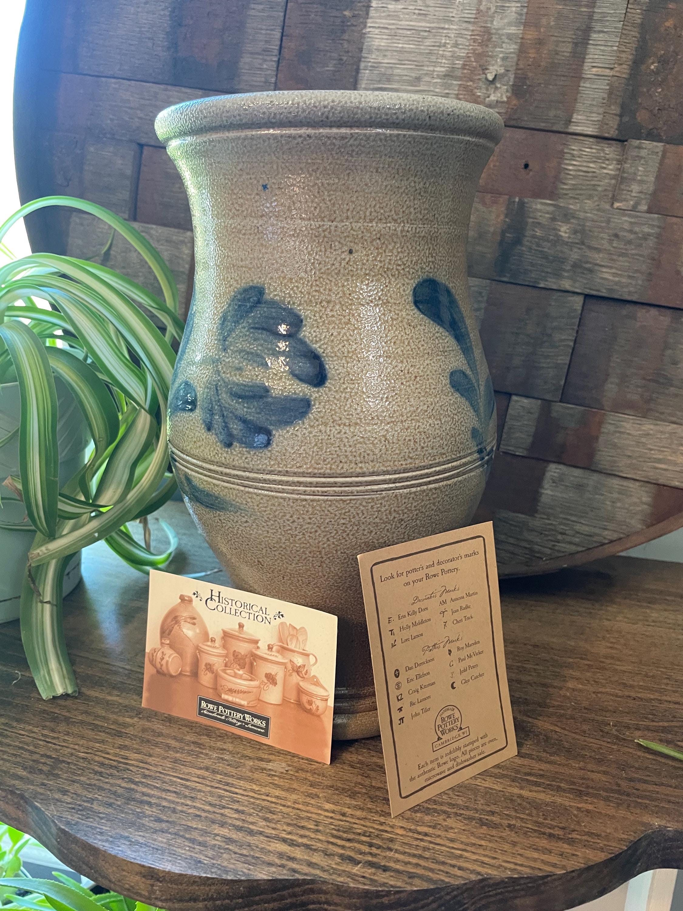 Rowe Pottery Works Historical 2003 Vase Salt Glazed Stoneware