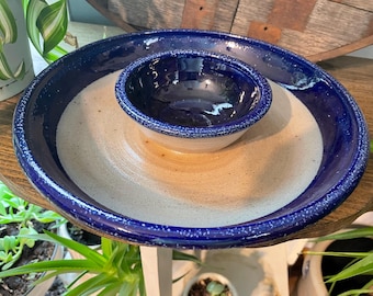 Rowe Pottery Works 6インチ 1992年製 蓋付きキャニスター ブルー