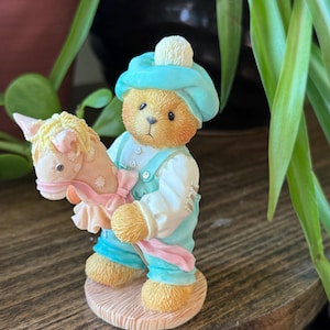 Cherished Teddies “Benny - Let&#39;s Ride Through Life Together - Cherished Rewards Figurine-Vintage