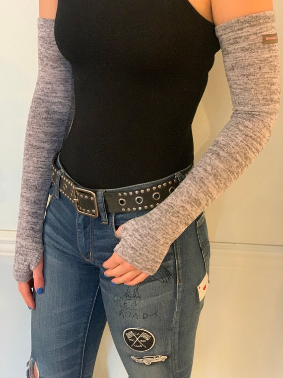 Women's Arm Warmer Sleeves:  Fashionable, Fitted, Comfy Cozy Blush arm sleeves, long gloves - Warmadillas
