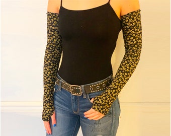 Women's arm warmers; fashionable, fitted "Oopsy Daisy Warmadillas" arm sleeves - Unique gift for women!