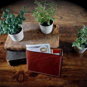 The Wyatt E - Horween Leather Bifold Wallet
