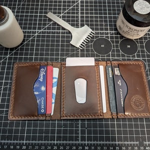 The Morgan E - Horween Chromexcel Trifold Wallet