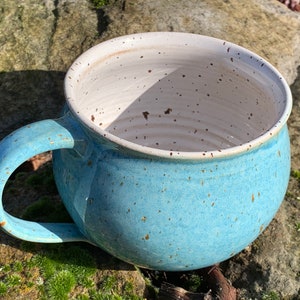 Tea cup/coffee cup/ceramic cup/clay cup/tea pot/coffee pot/hand-turned, hand-glazed cup/turquoise cup