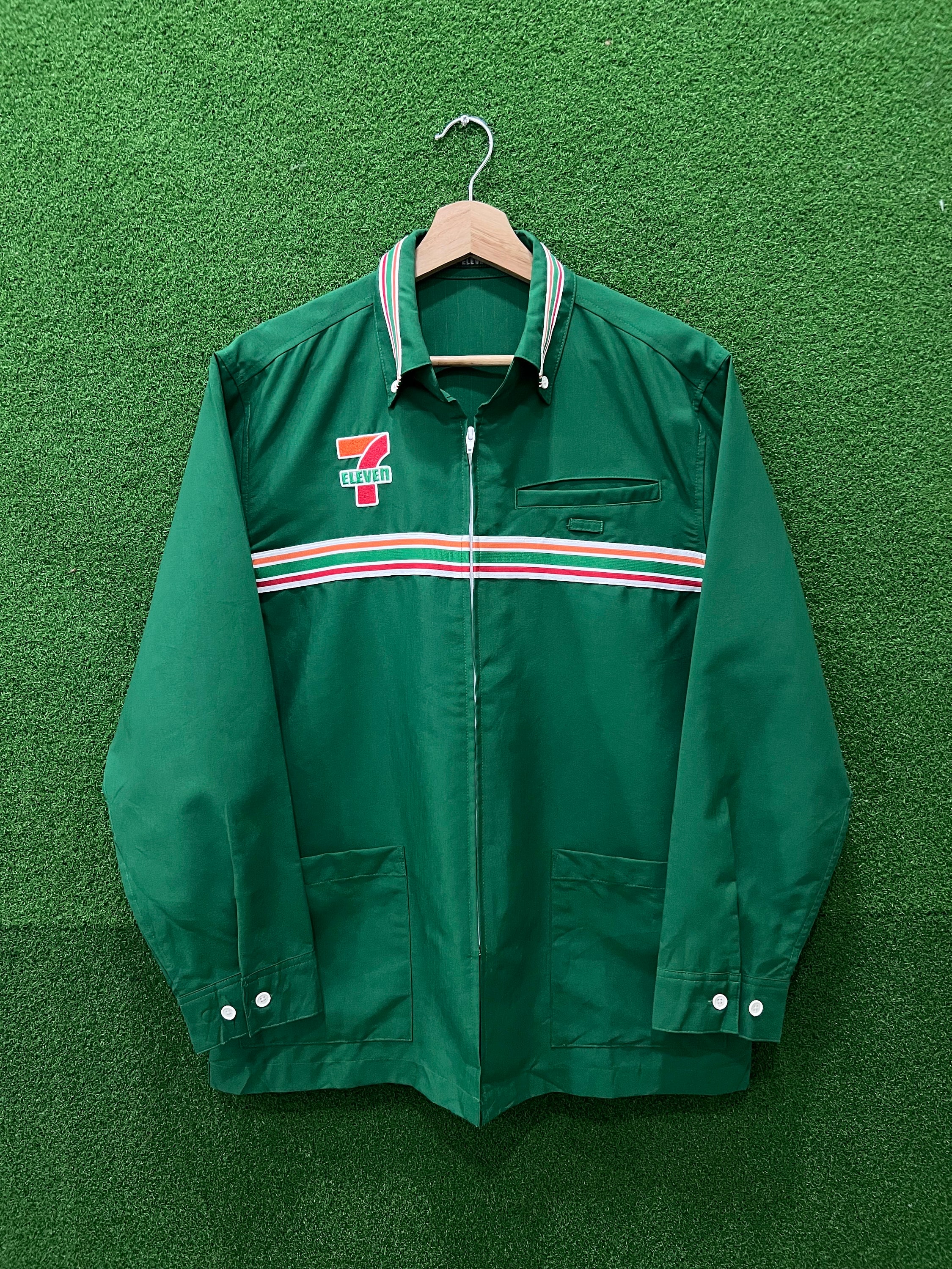 Vintage Japanese Brand 7 Eleven Uniform Workwear Medium Size on