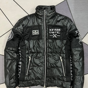 Vintage XFRM DEVIL HOMMES Puffer Jacket Nice Design