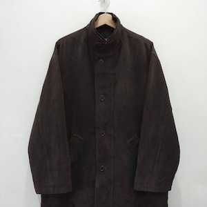 Paris Corduroy Trench Overcoats Long Jacket