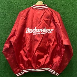 Vintage Budweiser King Of Beers Light Jacket Button Up