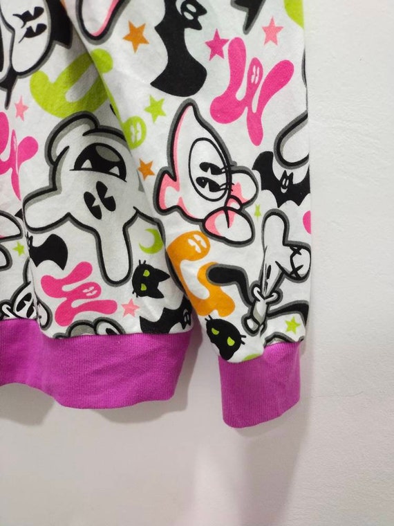 Rare Mickey Mouse Hoodie Fullzip Full Print - image 3