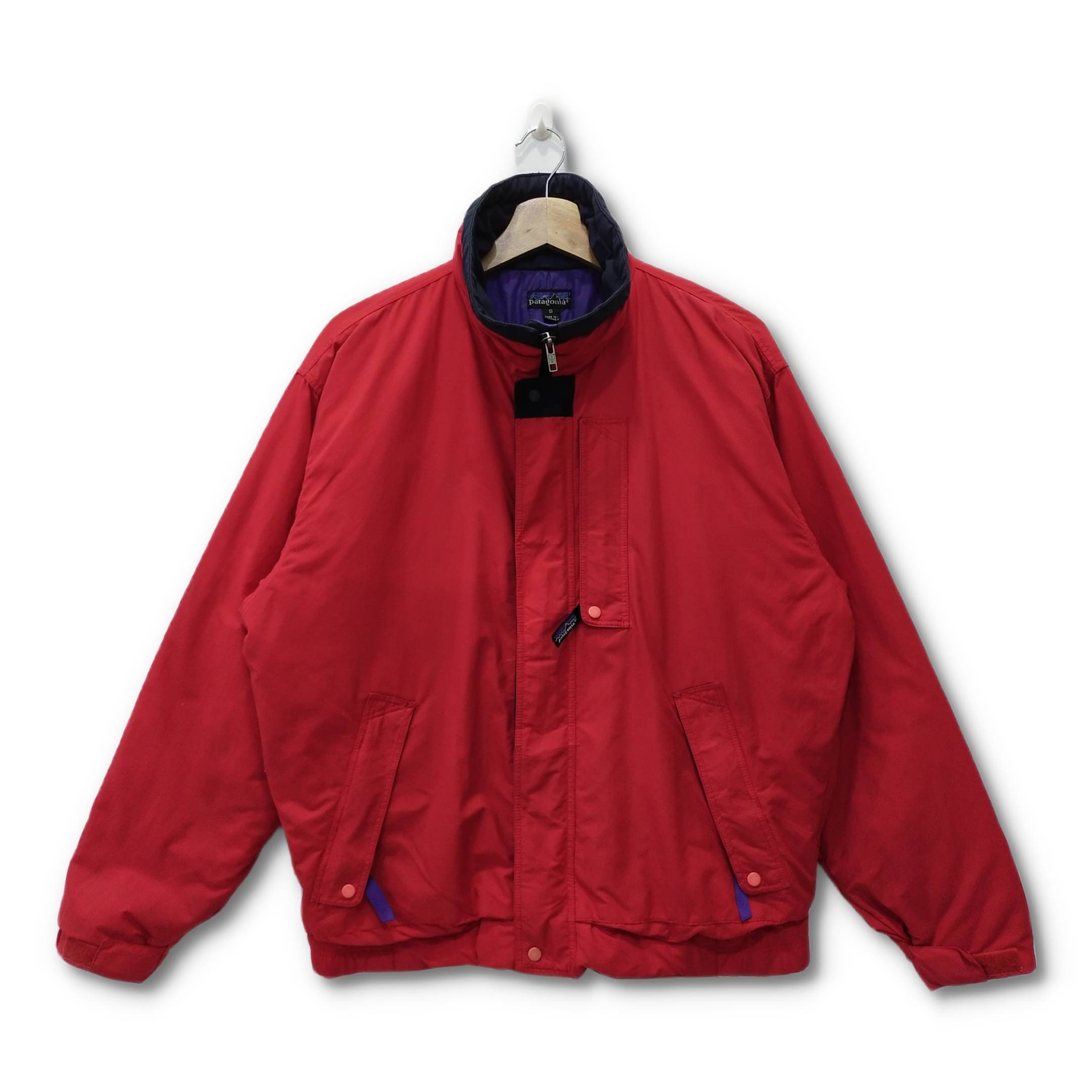 Veste Polaire Vintage L.L. Bean Pour Homme - Rouge, Style Bombardier, Fabriquée Aux USA - Taille M