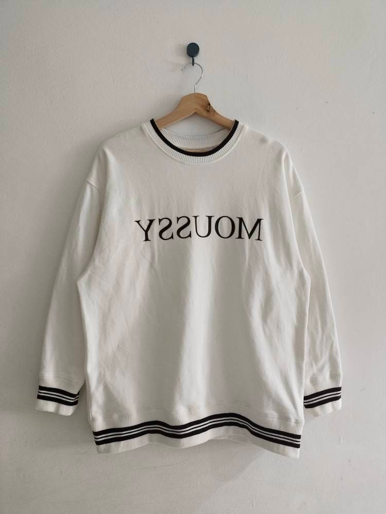 Vintage MOUSSY STUDIOWEAR Sweatshirt Big Spellout - Etsy UK