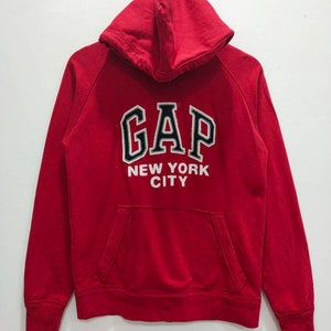 Vintage Gap New York City Hoodie Sweatshirt Big Spellout