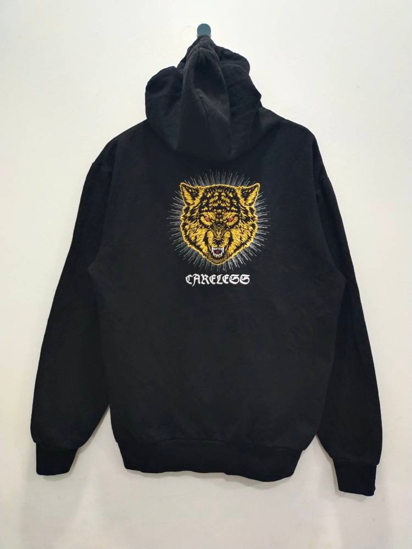 H&M Careless Hoodie Big Tiger Embroidery Size M - Etsy UK