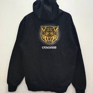H&M Careless Hoodie Big Tiger Embroidery Size M