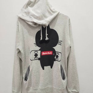 Vtg SKATE ROCK Modish Gave 1979 Hoodie Sweater Pullover Jumper Hip Hop Swag Streetwear Rap Tee Long Sleeve Big Logo