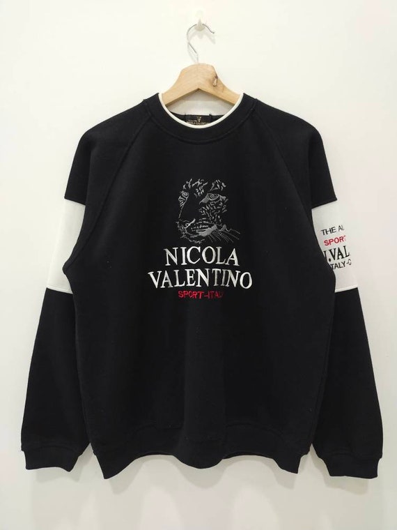 NICOLA VALENTINO SPORTS Italy Sweatshirt Embroidered - Etsy