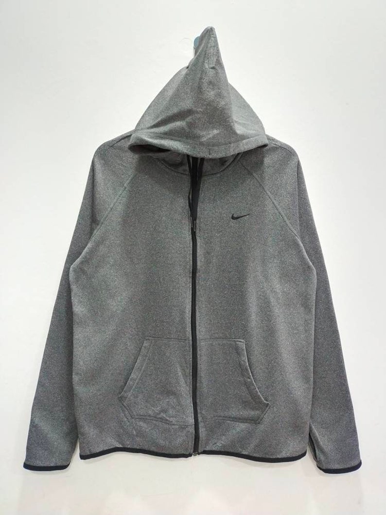 Nike Hoodie Zipper Therma Fit Embroidery Logo Nice Design image 1