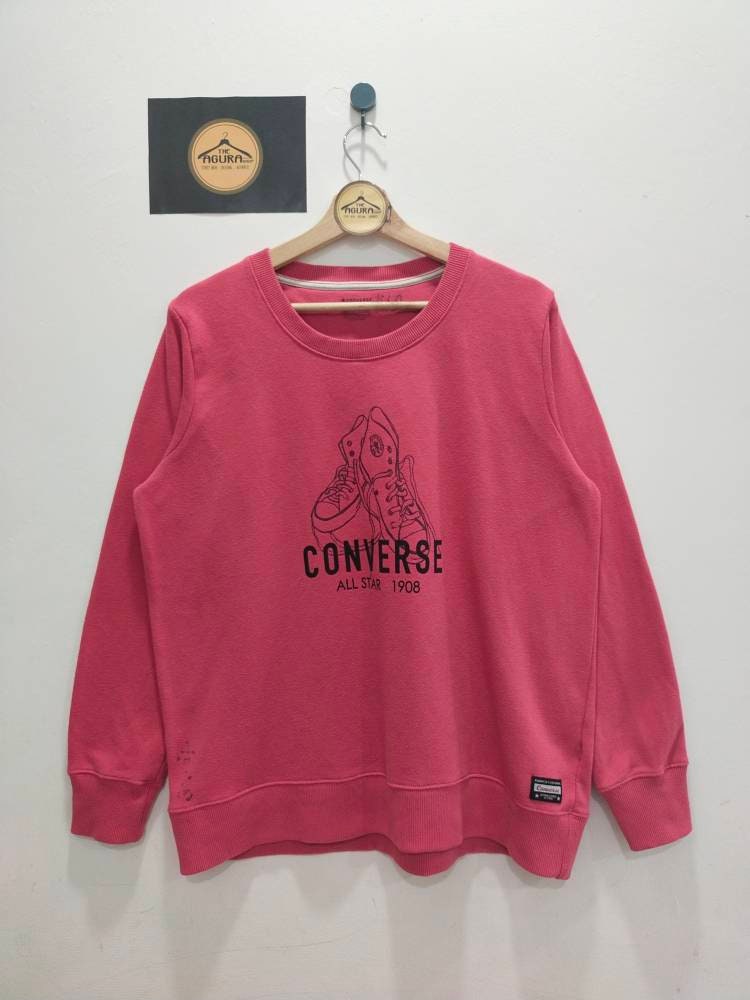 Vintage CONVERSE ALL STAR Sweatshirt Nice Design