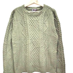 Vintage Designer MICHEL KLEIN Homme Paris Knitwear Pullover Jumper Sweatshirt Nice Design Size 48