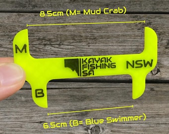 NSW 3D Printed Crab Measuring Tool- Mud Crab and Blue Swimmer Crab