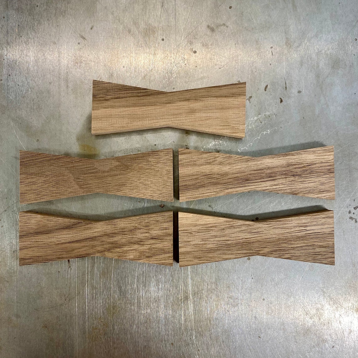 Walnut Bow Tie Inlay 5 Pack LARGE Etsy