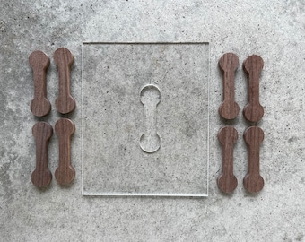 Barbell Bow Tie Inlay Template Kit