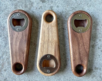 Solid Walnut Bottle Openers