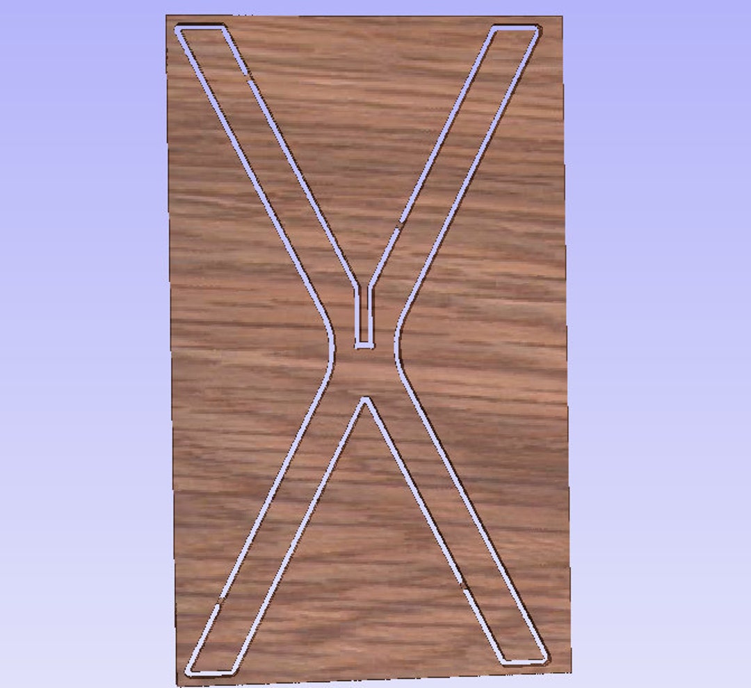 Interlocking Xstyle Table Legs 3/4 Material // SVG, DXF, PDF Etsy