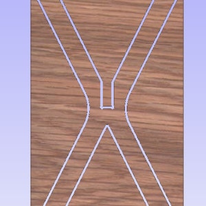 Interlocking X-style table legs - 1.5" Material // SVG, DXF, PDF